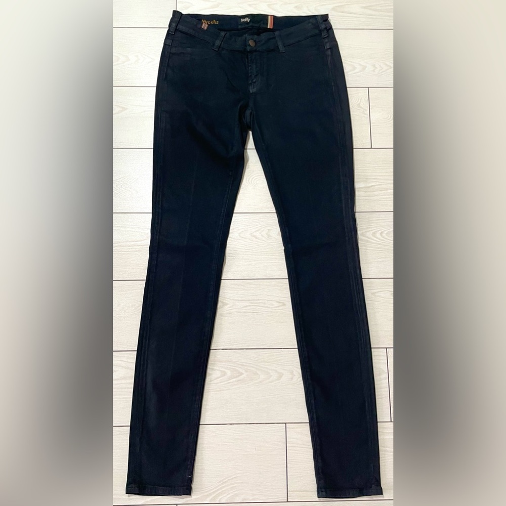 Mycelis Notify black women's skinny pants w/back stitching size 29 made in Italy